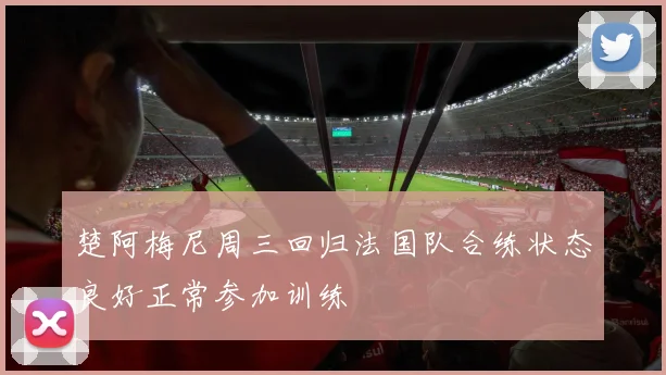 楚阿梅尼周三回归法国队合练状态良好正常参加训练